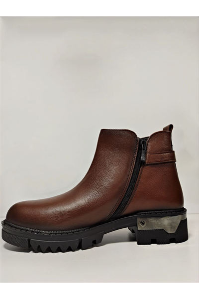 Castle Black YLDZ-92538-1 Hakiki Kadın Deri Bot Taba