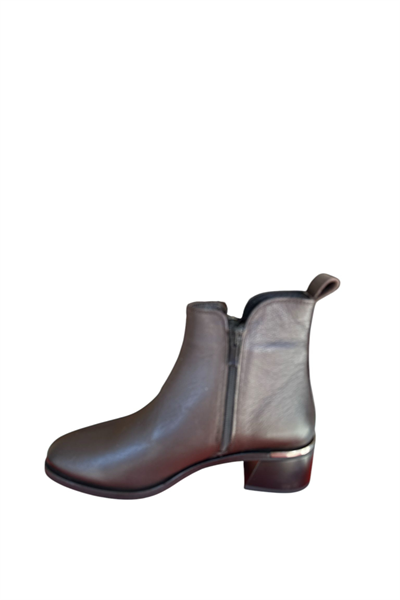 Castle Black YLDZ-9780-1 Kadın Hakiki Deri Klasik Bot Kahverengi