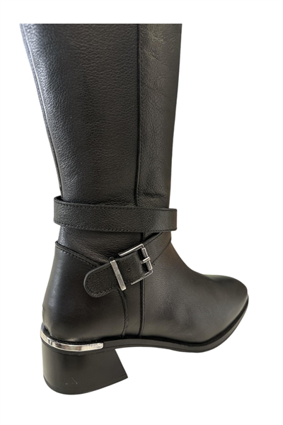 Castle Black YLDZ-97900-1 Kadın Hakiki Deri Çizme Siyah