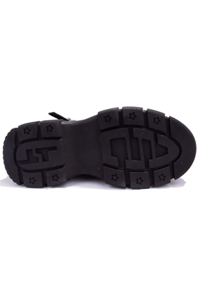 Gamelu 23KZ Bowl Bot Siyah Kürklü Kadın Bot Siyah