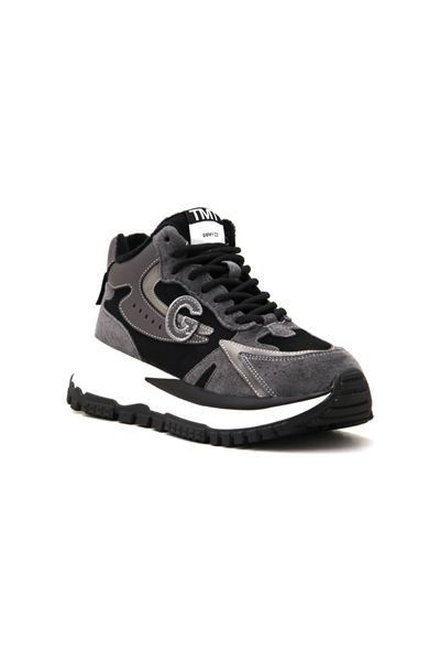 Guja 23K334-1 Kadın Sneakers Günlük Kullanım Ayakkabı Siyah Gri Siyah Gri