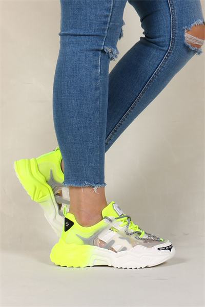 Hammer Jack Riga Z Spor 101 21430-Z Kadın Günlük Ayakkabı yeşil beyaz