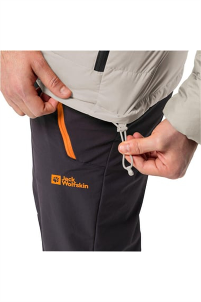 Jack Wolfskin 1207671_A0029 ATHER DOWN HOODY M Erkek Kaz Tüyü Mont bej