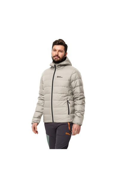 Jack Wolfskin 1207671_A0029 ATHER DOWN HOODY M Erkek Kaz Tüyü Mont bej