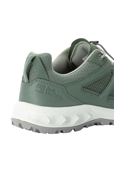 Jack Wolfskin 4051291_4311 Woodland 2 Vent Low W Kadın Spor Ayakkabısı yeşil beyaz