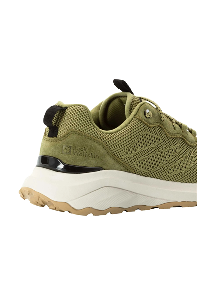 Jack Wolfskin 4056751_4511 DROMOVENTURE KNIT LOW W Outdoor Koşu Ayakkabı yeşil beyaz