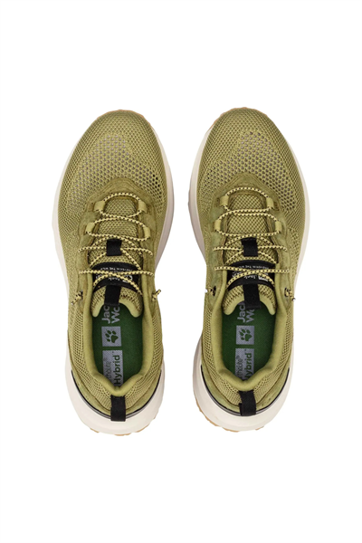 Jack Wolfskin 4056751_4511 DROMOVENTURE KNIT LOW W Outdoor Koşu Ayakkabı yeşil beyaz