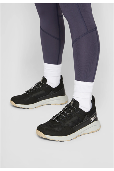 Jack Wolfskin 4057001 _6350 DROMOVENTURE ATHLETIC Outdoor Koşu ayakkabısı Siyah Beyaz