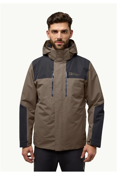 Jack Wolfskin A61872_5719 JASPER INS JKT M Erkek Outdoor Ceketi Kahverengi