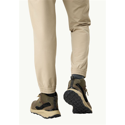 Jack Wolfskin A62132_5719 CAMP FEVER TEXAPORE MID M Erkek Outdoor Bot Haki Siyah