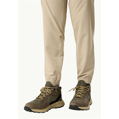 Jack Wolfskin A62132_5719 CAMP FEVER TEXAPORE MID M Erkek Outdoor Bot Haki Siyah