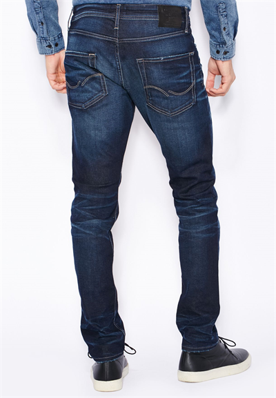 Jack&Jones 12095008 GLENN Erkek Slim Fit Jeans Lacivert