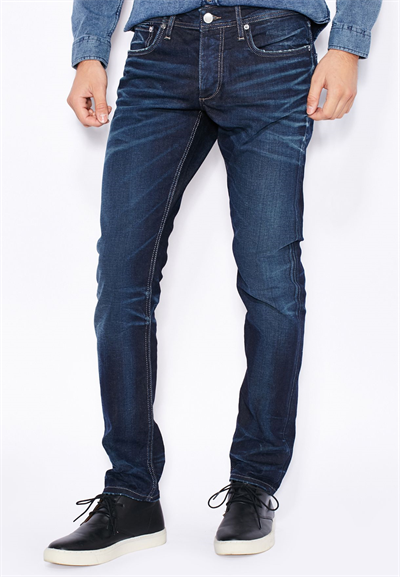 Jack&Jones 12095008 GLENN Erkek Slim Fit Jeans Lacivert