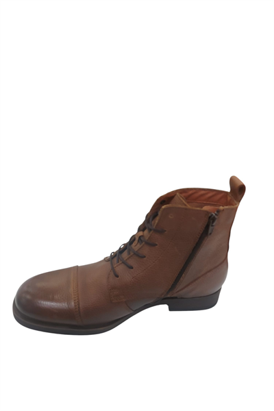 Jack&Jones 12095468 JJernest Leather BOOT Cognac Erkek Günlük Giyim Ayakkabı Kahverengi