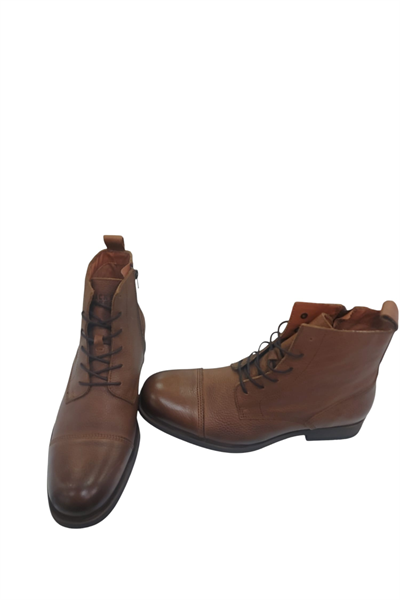 Jack&Jones 12095468 JJernest Leather BOOT Cognac Erkek Günlük Giyim Ayakkabı Kahverengi
