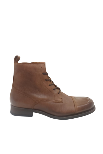 Jack&Jones 12095468 JJernest Leather BOOT Cognac Erkek Günlük Giyim Ayakkabı Kahverengi