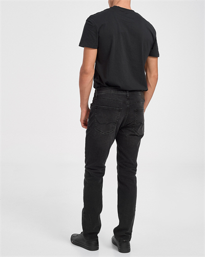 Jack&Jones 12120370 TIM Slim Fit Erkek Blue Denim Siyah