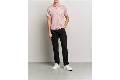 Jack&Jones 12133872 Brick Red/SLIM Fit Erkek T-Shirt Pembe