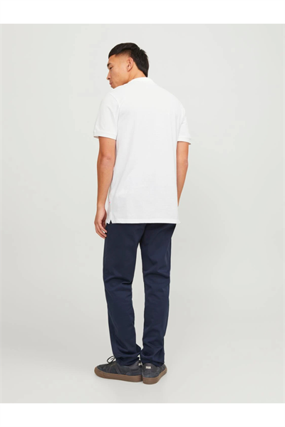 Jack&Jones 12136516 JJEBASIC POLO SS NOOS Erkek Polo Yaka T-Shirt Beyaz