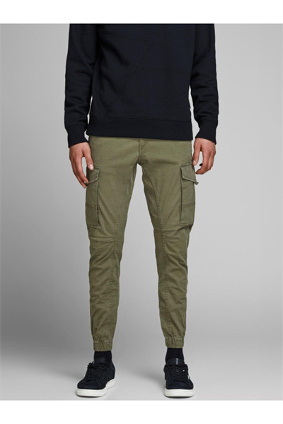 Jack&Jones 12141844 Paul Flake Erkek Kargo Pantolon Haki yeşil