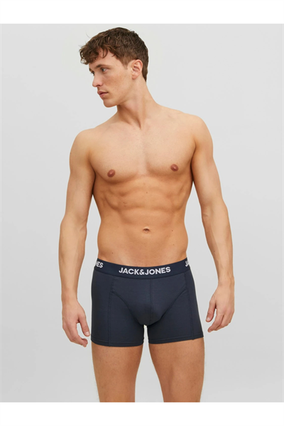 Jack&Jones 12160750 JACANTHONY TRUNKS 3 PACK Boxer Siyah Gri