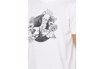 Jack&Jones 12170382 Mystic Blue / REG Erkek T-Shirt Beyaz