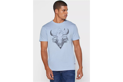 Jack&Jones 12170382 Soul Blue / REG Erkek T-Shirt Mavi