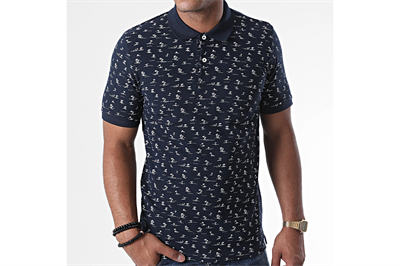 Jack&Jones 12171702 Navy Blazer/SLIM Erkek T-Shirt Lacivert Beyaz