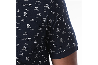 Jack&Jones 12171702 Navy Blazer/SLIM Erkek T-Shirt Lacivert Beyaz