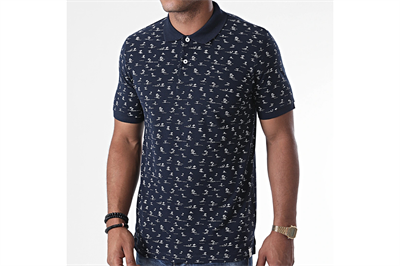 Jack&Jones 12171702 Navy Blazer/SLIM Erkek T-Shirt Lacivert Beyaz