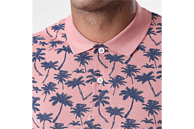 Jack&Jones 12171702 Rosette/SLIM Erkek T-Shirt Pembe Lacivert