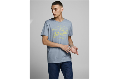 Jack&Jones 12171985 Ashley Blue/SLIM Erkek T-Shirt Mavi