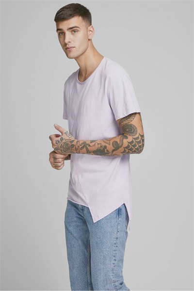 Jack&Jones 12172106 Orchid Petal/RELAXED Erkek T-Shirt mor