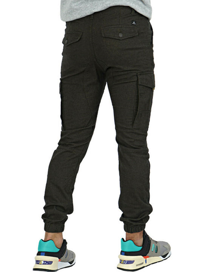 Jack&Jones 12178113 Paul Flake Olive Night Kargo Pantolon Füme