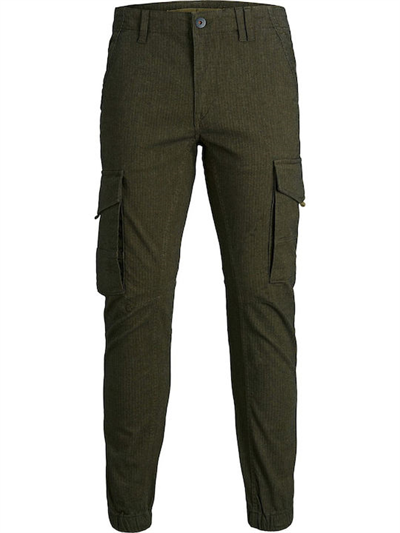 Jack&Jones 12178113 Paul Flake Olive Night Kargo Pantolon Füme