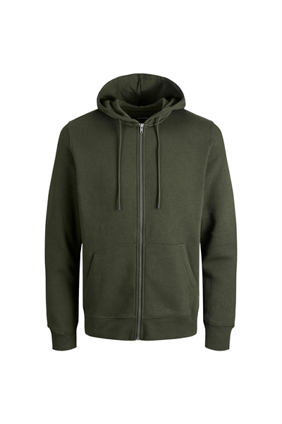 Jack&Jones 12210830 JJESTAR BASIC SWEAT ZIP HOOD Erkek Hırka Haki yeşil