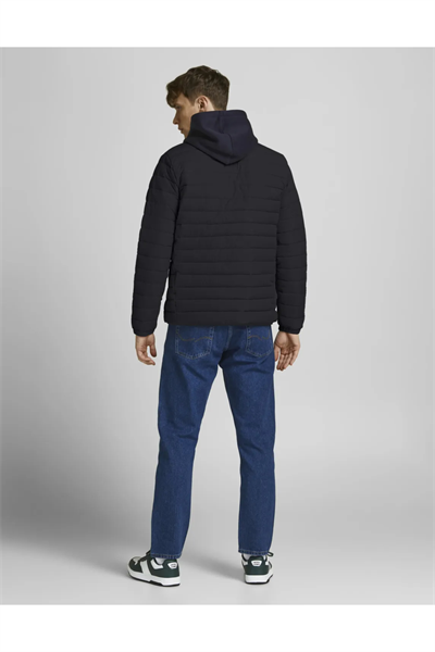 Jack&Jones 12211129 JJERECYCLE PUFFER COLOR Erkek Şişme Mont Siyah