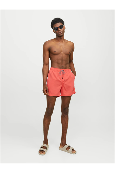 Jack&Jones 12225961 JPSTFIJI JJSWİM SOLİD LY SN Erkek Yüzme Şortu turuncu