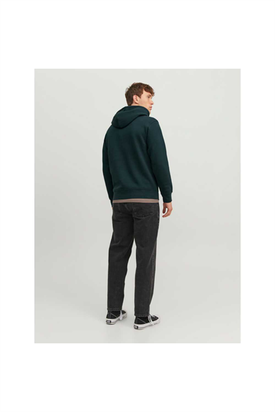 Jack&Jones 12241687 JORVESTERBRO Sweat HOOD NOOS Erkek Sweatshirt Füme