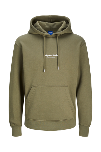 Jack&Jones 12241687 JORVESTERBRO SWEAT HOOD Erkek Sweat Shirt Haki yeşil