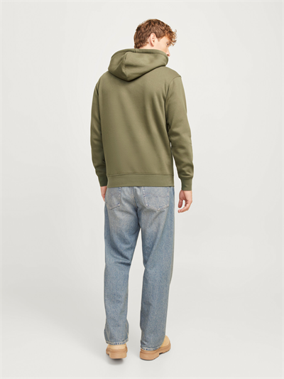 Jack&Jones 12241687 JORVESTERBRO SWEAT HOOD Erkek Sweat Shirt Haki yeşil