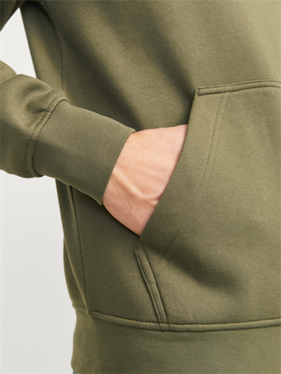 Jack&Jones 12241687 JORVESTERBRO SWEAT HOOD Erkek Sweat Shirt Haki yeşil