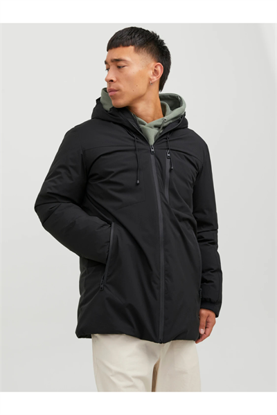 Jack&Jones 12243225 JCOPAYNE Erkek PARKA Siyah