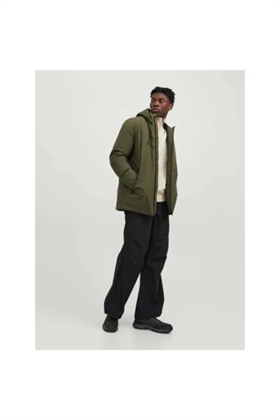 Jack&Jones 12243225 JCOPAYNE Erkek PARKA Haki yeşil