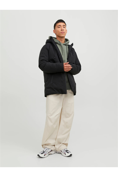 Jack&Jones 12243225 JCOPAYNE Erkek PARKA Siyah