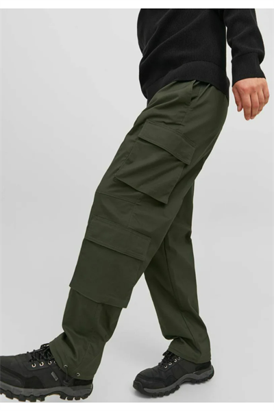 Jack&Jones 12245086 JPSTBILL JJVIRGO Erkek CARGO Pantolon Haki yeşil