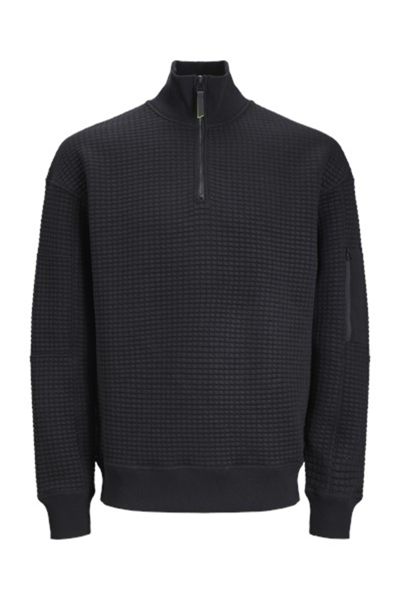 Jack&Jones 12245404 JCOBLACK Erkek Sweat Siyah