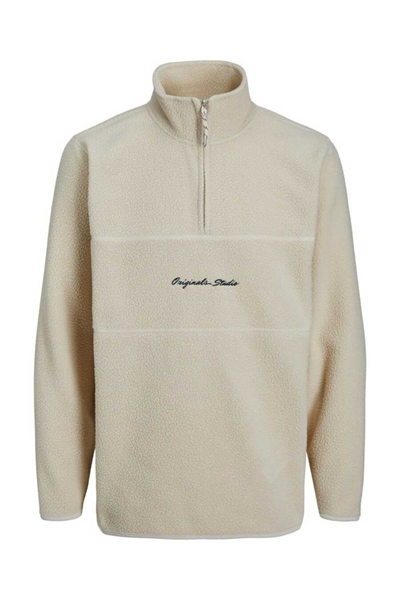 Jack&Jones 12246517 Jorhays Fleece Half Erkek Sweat Shirt bej