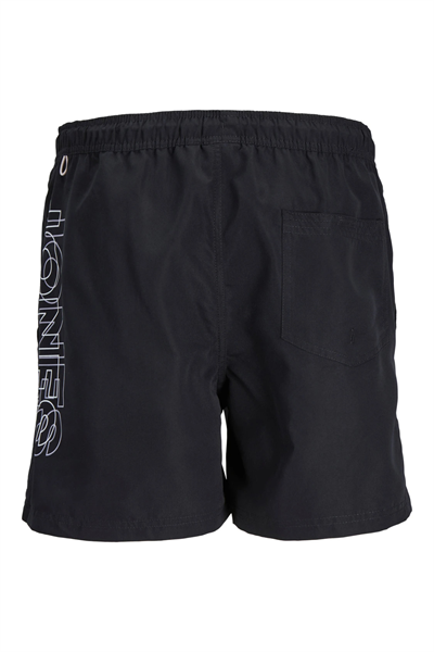 Jack&Jones 12253118 JPSTFIJI JJSWIM DOBULE LOGO Erkek Yüzme Şortu Siyah