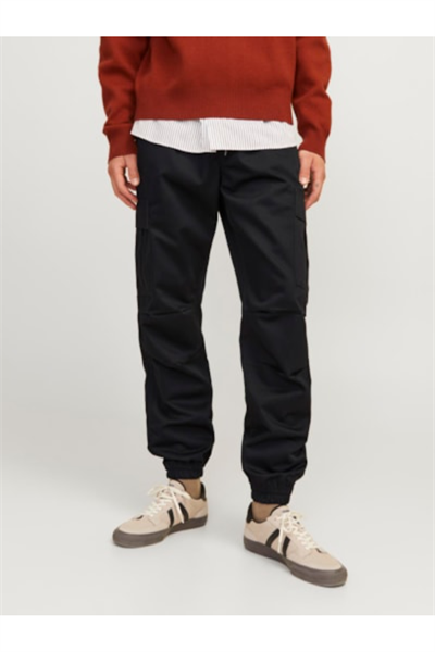 Jack&Jones 12258324 JPSTKANE JJROUPE JOGGER Erkek Cargo Pantolon Siyah